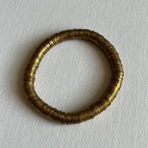 Gold disc bracelet